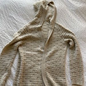 Anthropologie knitted hoodie cardigan